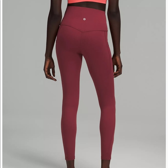 lululemon Align™ High-Rise Pant with Pockets 25" Size 6 Mulled Wine - Picture 7 of 8